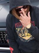 MANTO hoodie Ivo Fighters oversize- black